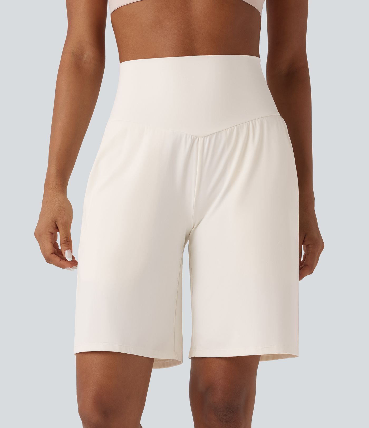 SoftlyZero™ Airy High Waisted Pockets Cool Touch Yoga Bermuda Shorts