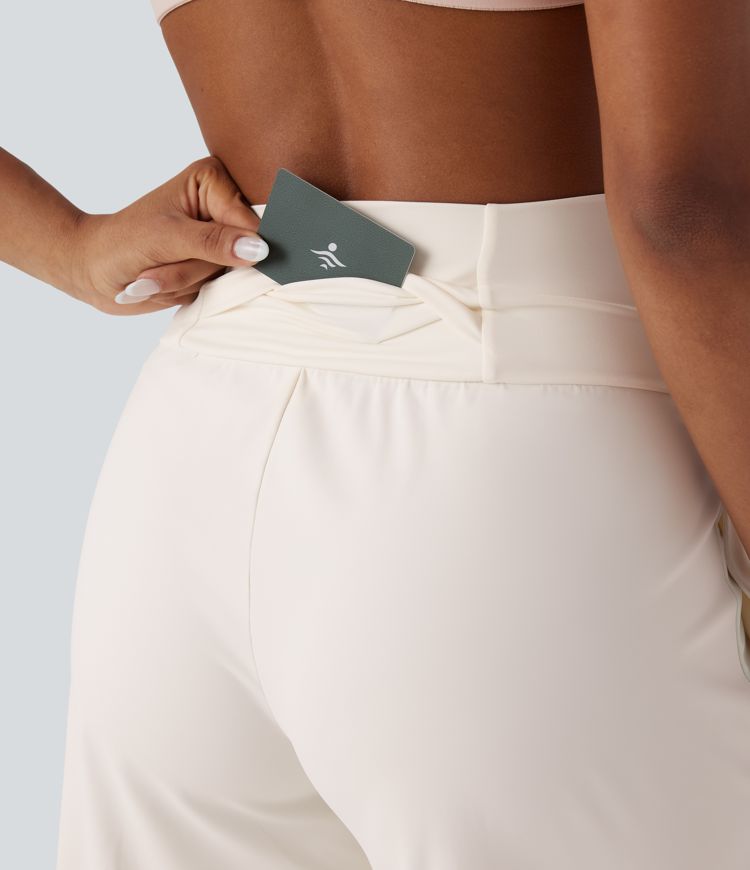 SoftlyZero™ Airy High Waisted Pockets Cool Touch Yoga Bermuda Shorts