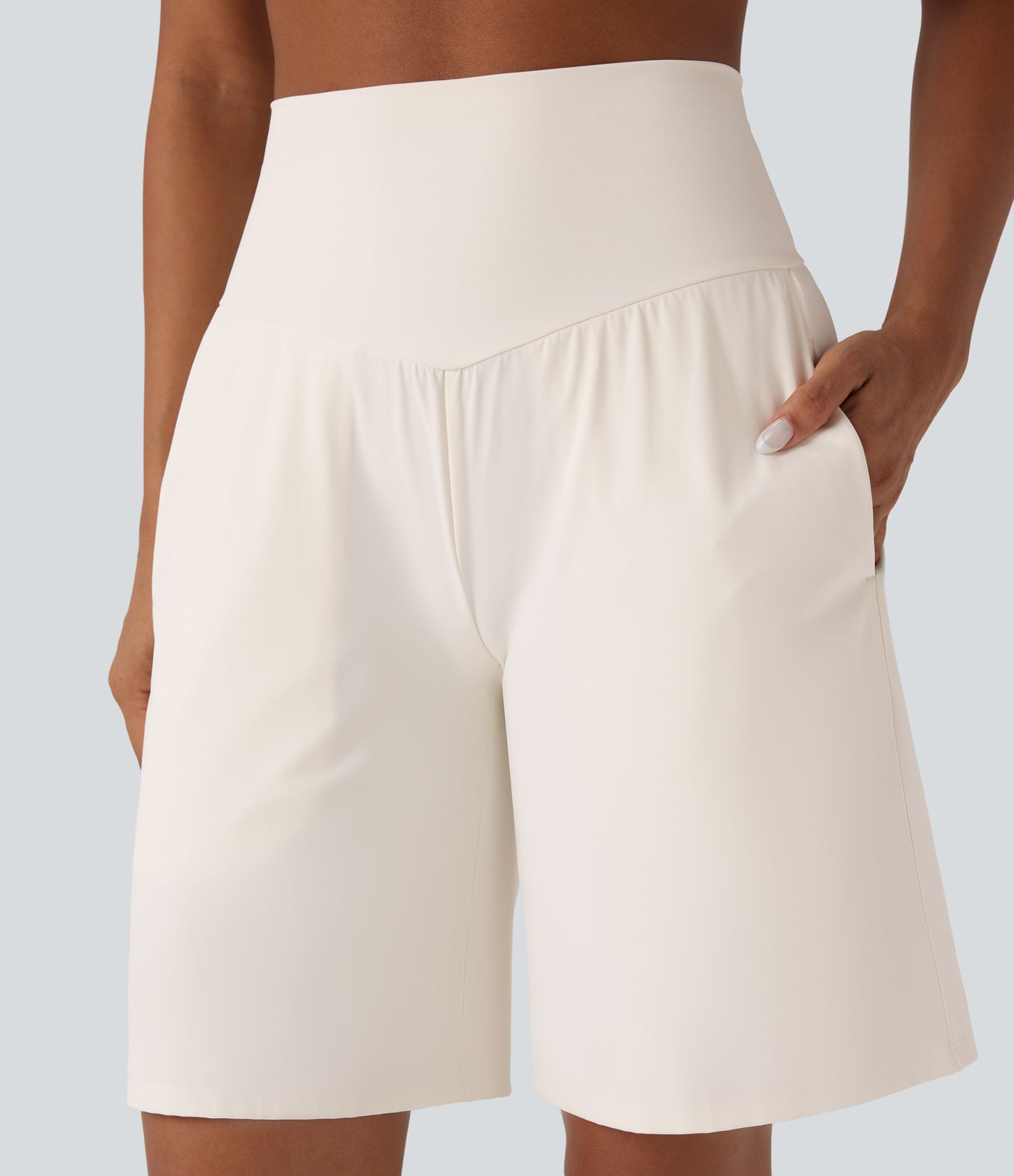 SoftlyZero™ Airy High Waisted Pockets Cool Touch Yoga Bermuda Shorts