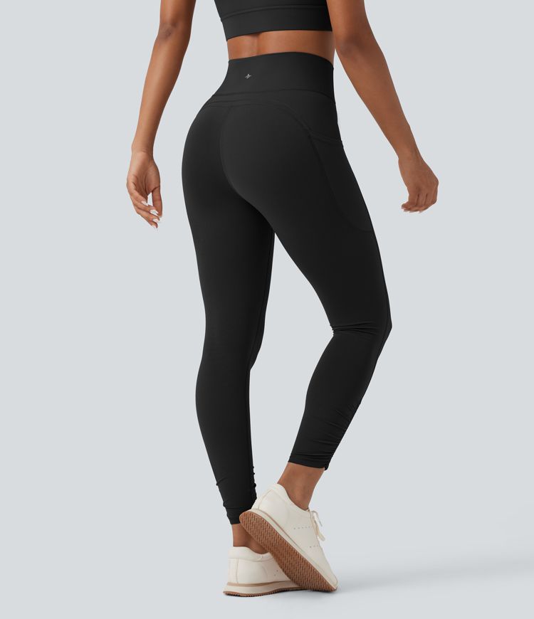 Halara UltraSculpt™ SoCinched High Waisted Drawstring Tummy Control Yoga Leggings with Pockets