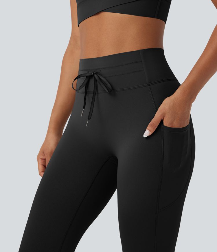 Halara UltraSculpt™ High Waisted Drawstring Tummy Control Yoga Leggings with Pockets