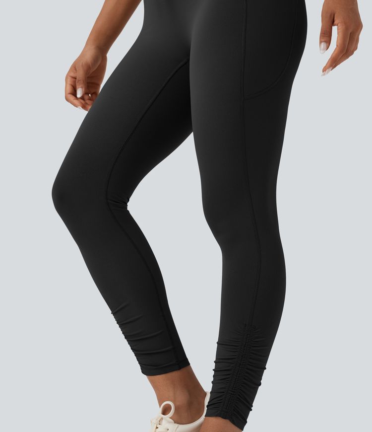 Halara UltraSculpt™ High Waisted Drawstring Tummy Control Yoga Leggings with Pockets