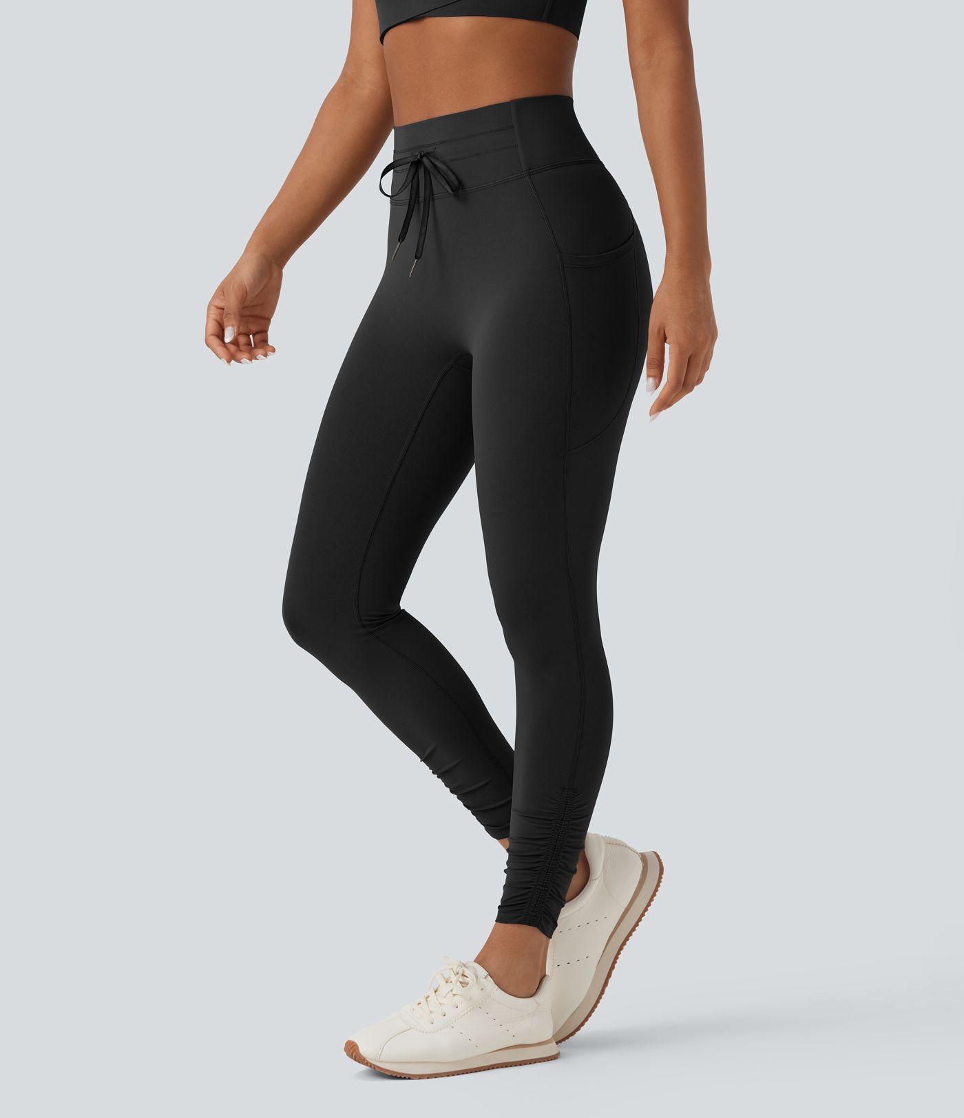 Halara UltraSculpt™ High Waisted Drawstring Tummy Control Yoga Leggings with Pockets