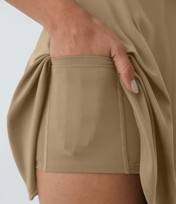 SoftlyZero™ Airy Backless Twisted Flare Low Support Dance Active Dress-Longer Length-Easy Peezy Edition A-C Cups