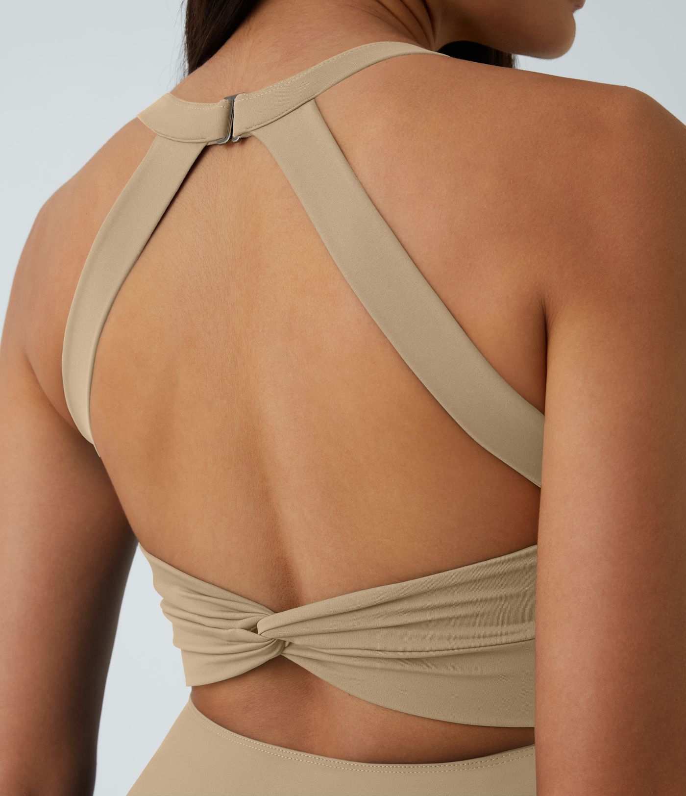 SoftlyZero™ Airy Backless Twisted Flare Low Support Dance Active Dress-Longer Length-Easy Peezy Edition A-C Cups