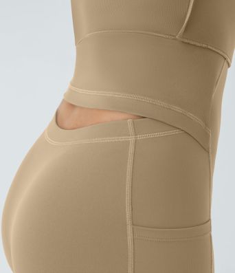 SoftlyZero™ Airy Backless Twisted Flare Low Support Dance Active Dress-Longer Length-Easy Peezy Edition A-C Cups