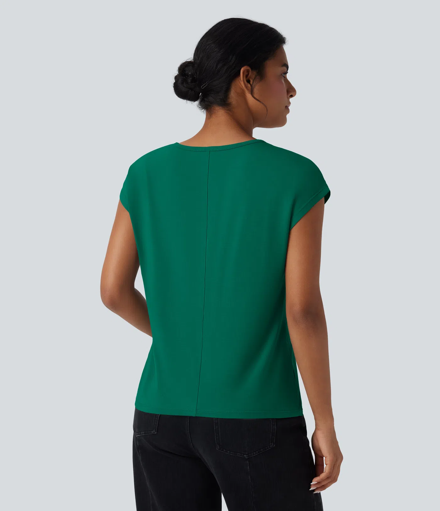 V Neck Short Sleeve Casual T-Shirt