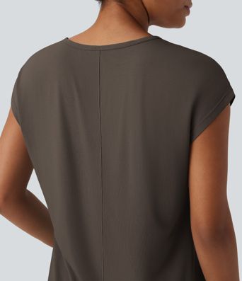 V Neck Short Sleeve Casual T-Shirt