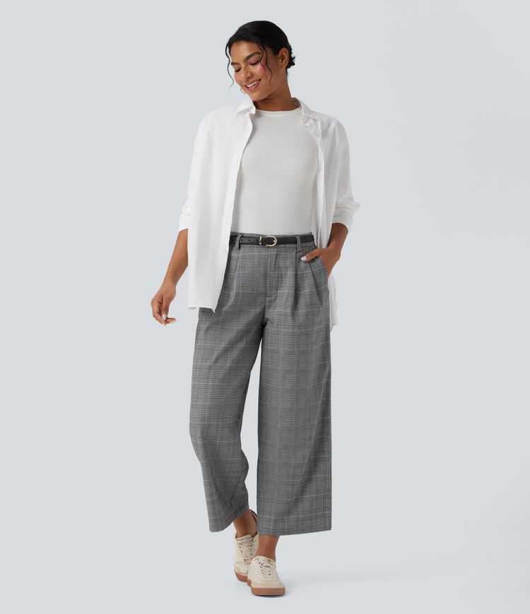 パンツ MEDI HOUNDSTOOTH STRAIGHT PANTS 23764404_52bc96af-586e-47e9-