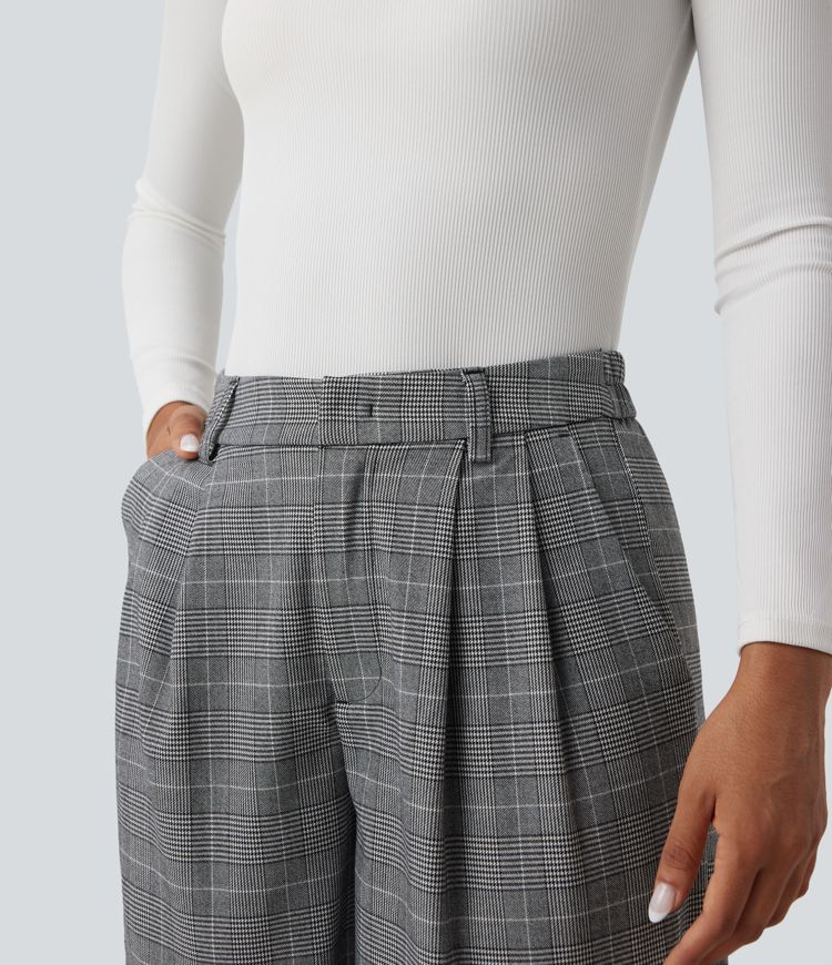 パンツ MEDI HOUNDSTOOTH STRAIGHT PANTS 23764404_52bc96af-586e-47e9-