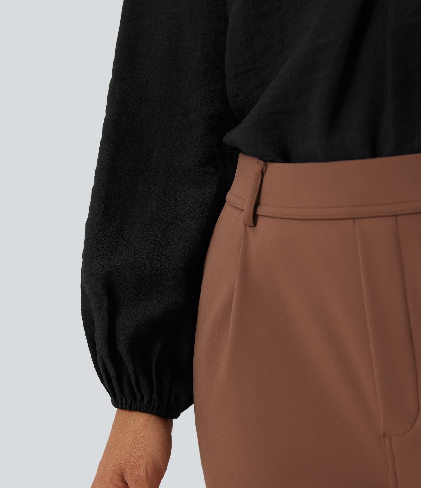 V Neck Long Sleeve Work Shirt