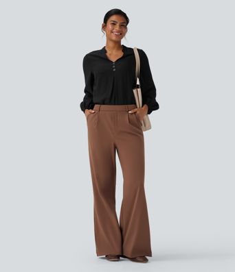 V Neck Long Sleeve Work Shirt