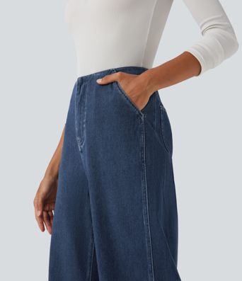 Jean baggy Halara Flex™ taille haute avec poches