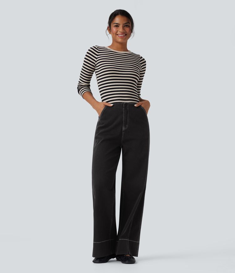 Halara Flex™ High Waisted Casual Baggy Jeans with Pockets