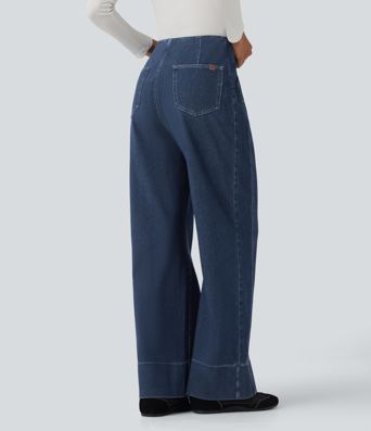 Jean baggy Halara Flex™ taille haute avec poches