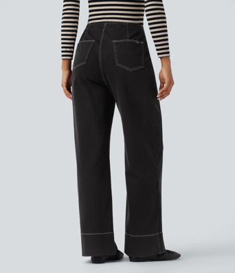 Halara Flex™ High Waisted Casual Baggy Jeans with Pockets