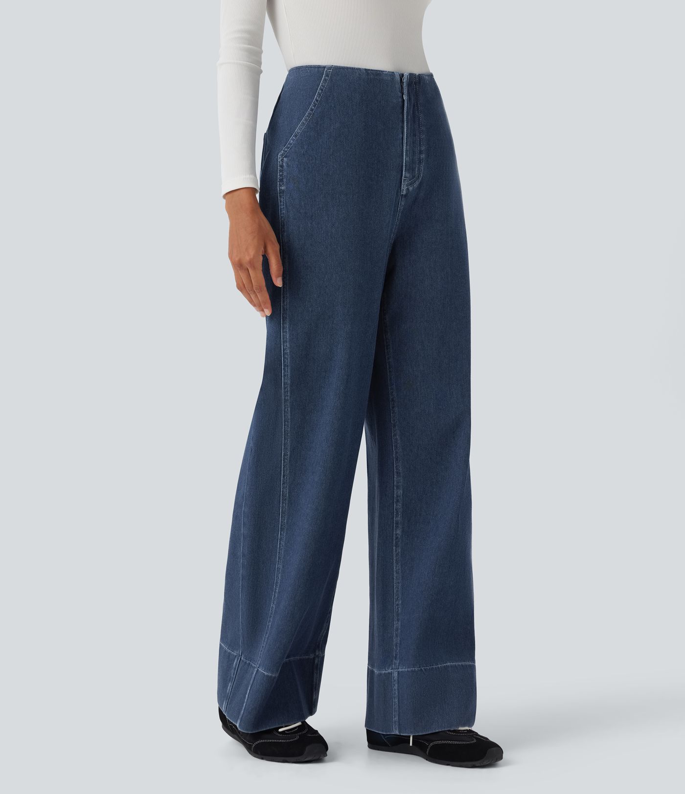 Jean baggy Halara Flex™ taille haute avec poches