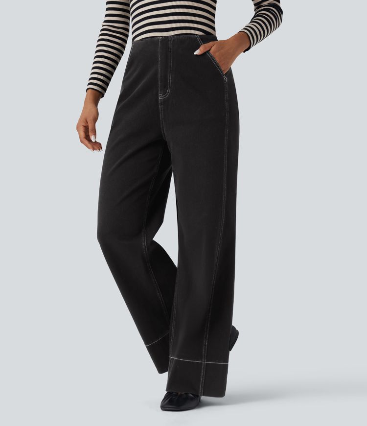 Halara Flex™ High Waisted Casual Baggy Jeans with Pockets