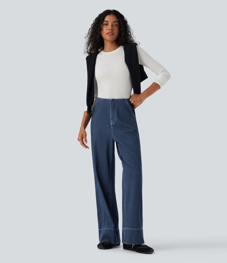 Jean baggy Halara Flex™ taille haute avec poches