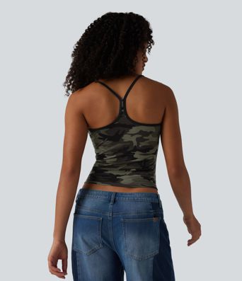 Racerback Camo Casual Tank Top