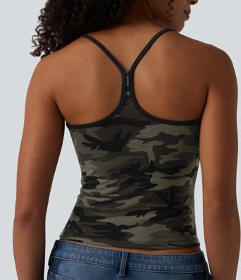 Racerback Camo Casual Tank Top