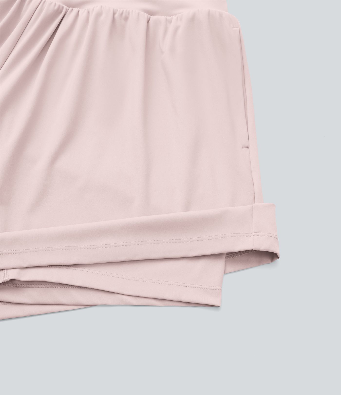SoftlyZero™ Airy Super High Waisted 2-in-1 Cool Touch Yoga Plus Size Shorts 7" with Pockets
