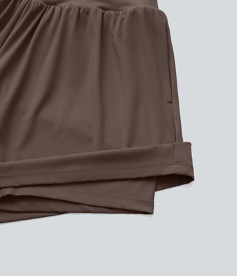 Softlyzero™ Airy Super High Waisted 2-in-1 Cool Touch Yoga Plus Size Shorts 7" with Pockets Softlyzero™ Airy Super High Waisted 2-in-1 Cool Touch Yoga Plus Size Shorts 7" with Pockets