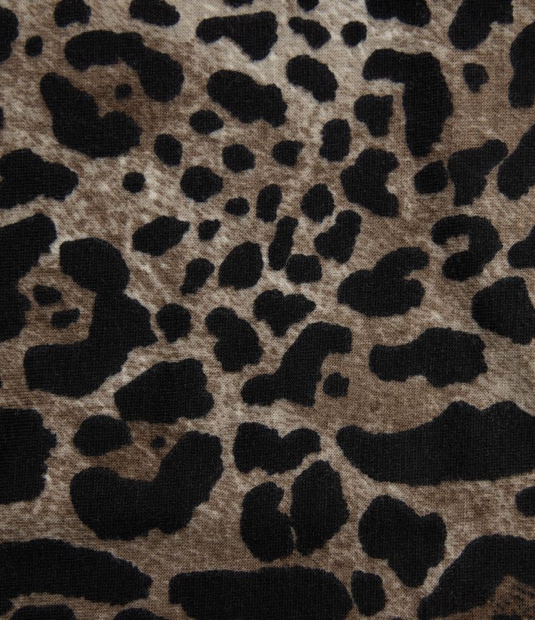 Deep V-neck Racerback Leopard Print Casual Tank Top