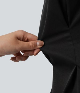 Long Sleeve Curved Hem Casual Shirt