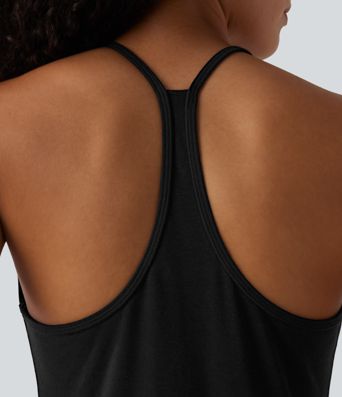 U-Neck Y-back Casual Pima Cotton Tank Top