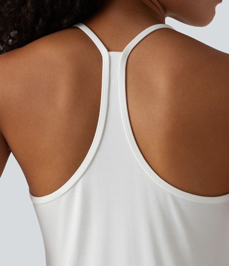 U-Neck Y-back Casual Pima Cotton Tank Top