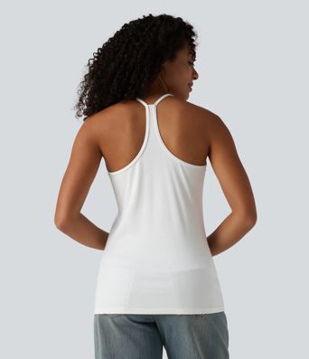 U-Neck Y-back Casual Pima Cotton Tank Top