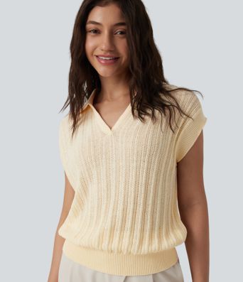 Pull polo de travail à manchesons