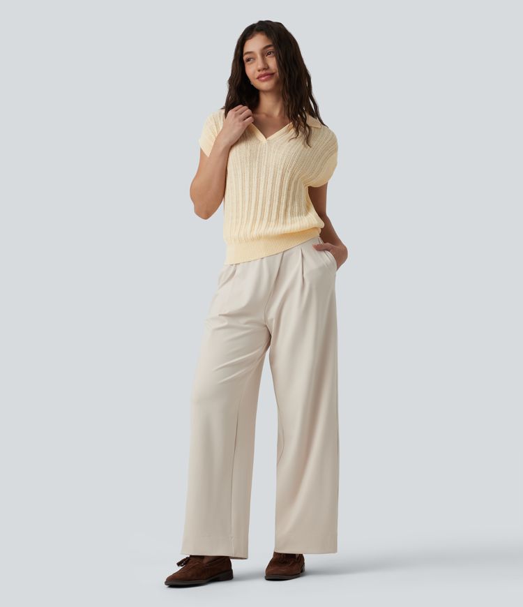 Pull polo de travail à manchesons