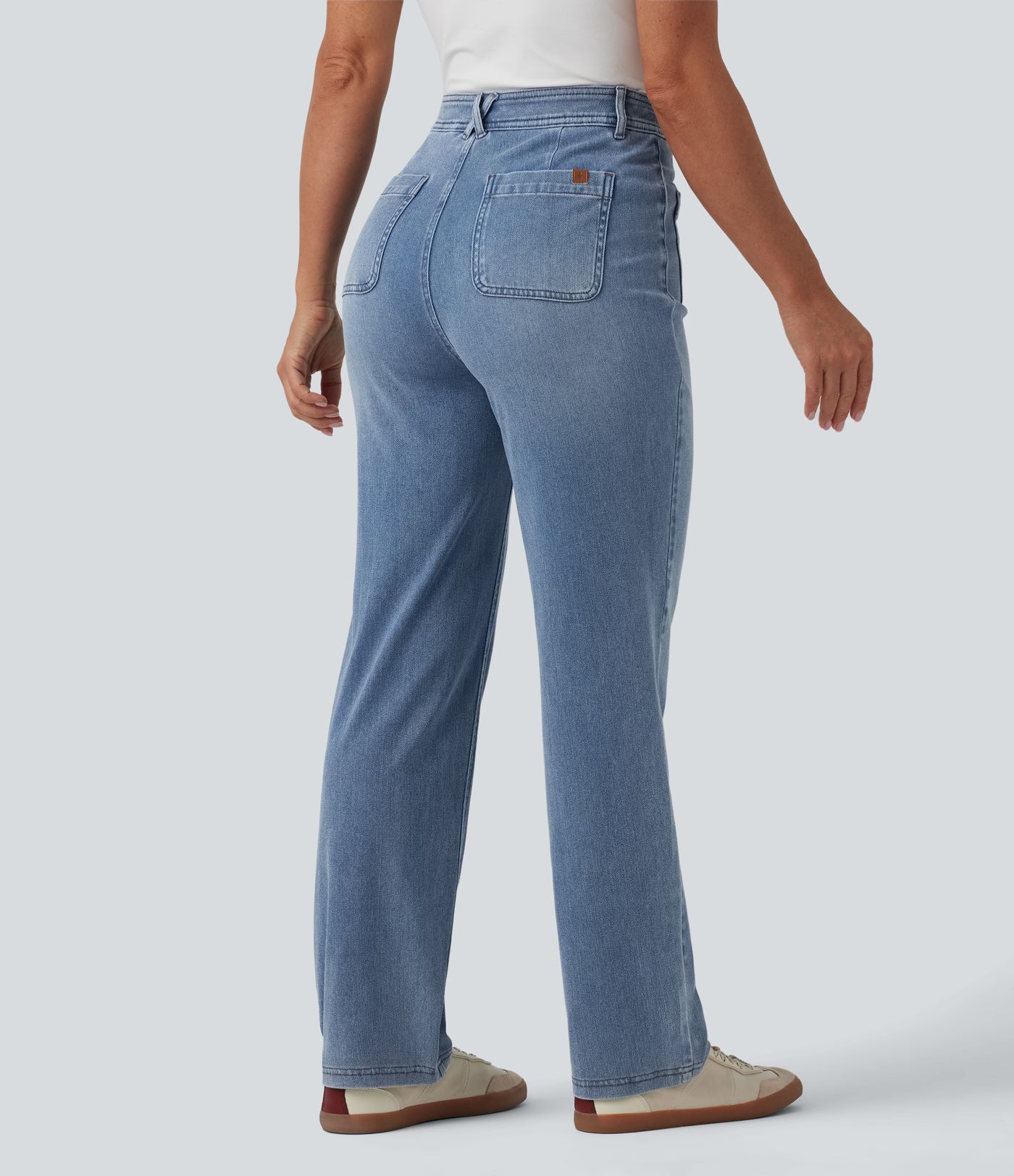 Halara Flex™ High Waisted Casual Bootcut Jeans with Pockets