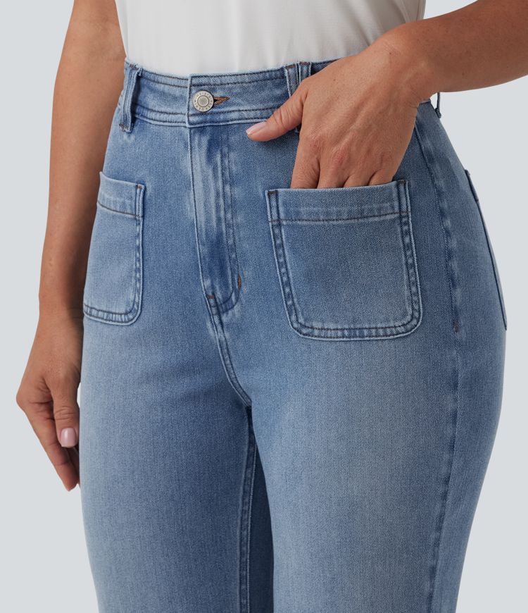 Halara Flex™ High Waisted Casual Bootcut Jeans with Pockets