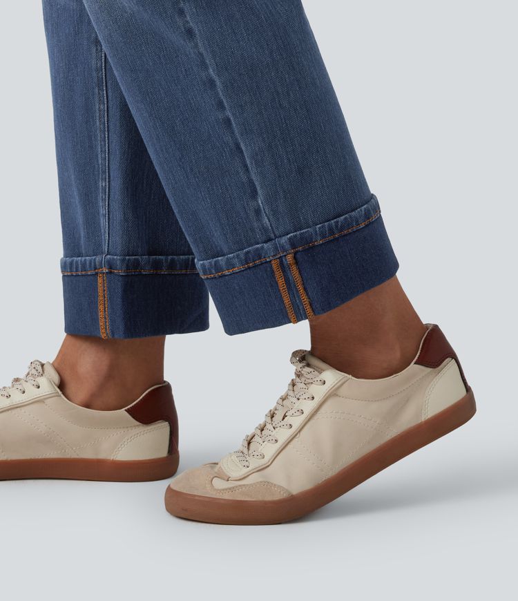 Halara Flex™ High Waisted Straight Leg Casual Jeans with Pockets