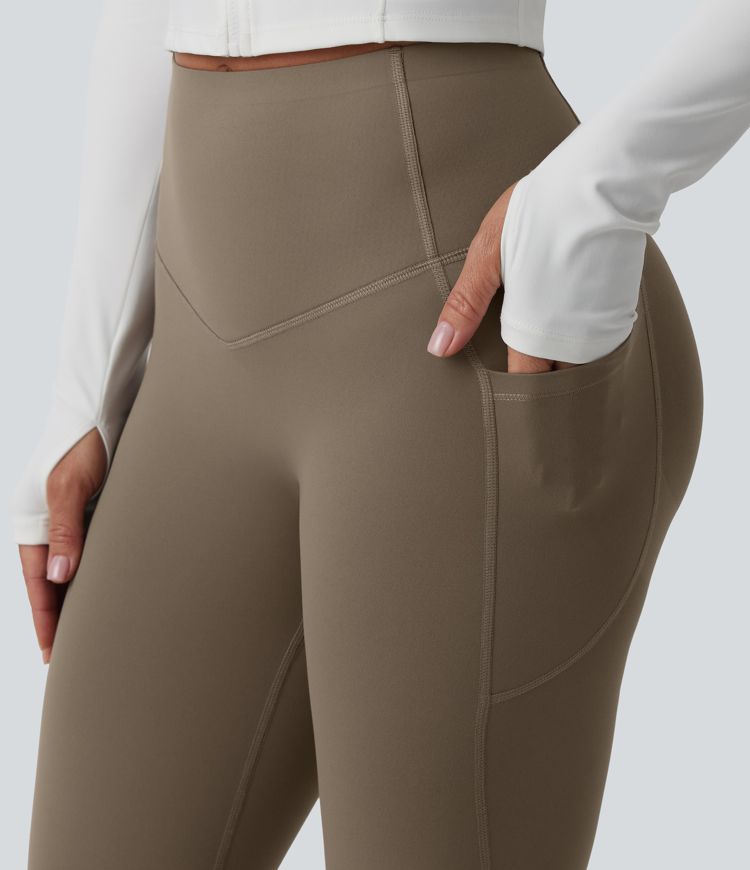 Halara UltraSculpt™ High Waisted Butt Lifting Tummy Control Pedal Pushers Shaping Training Leggings with Pockets