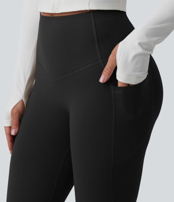 Halara UltraSculpt™ High Waisted Butt Lifting Tummy Control Pedal Pushers Shaping Training Leggings with Pockets
