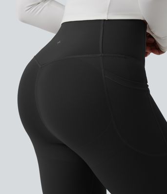 Halara UltraSculpt™ High Waisted Butt Lifting Tummy Control Pedal Pushers Shaping Training Leggings with Pockets
