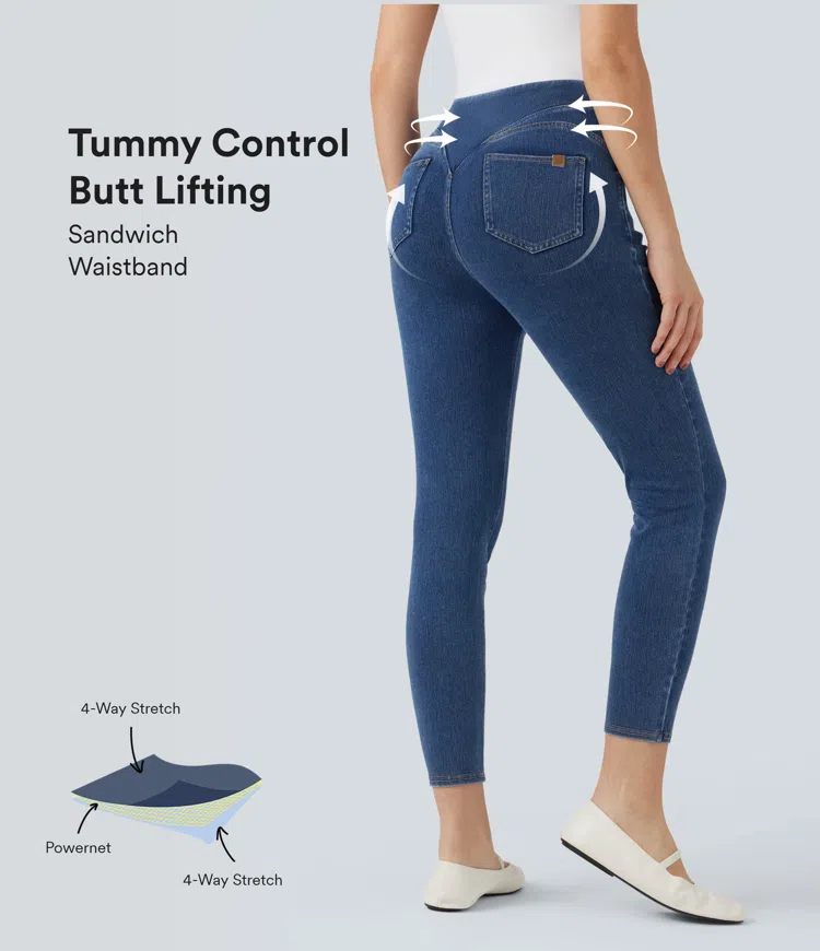 Halara Flex™ High Waisted Shaping Tummy Control Butt Lifting  Casual Jegging with Pockets