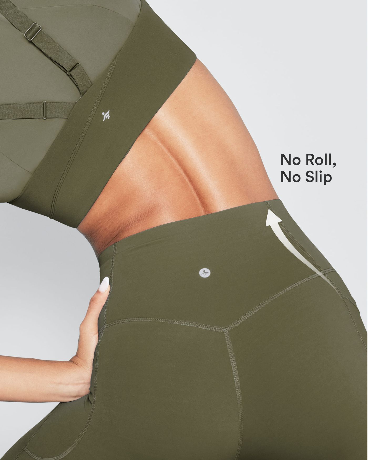 Cinturilla antideslizante y soporte lumbar