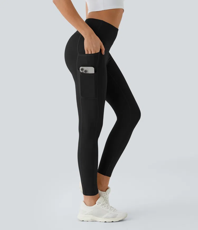 Leggings Softlyzero™ liso bolsillo doble tiro alto-UPF50+