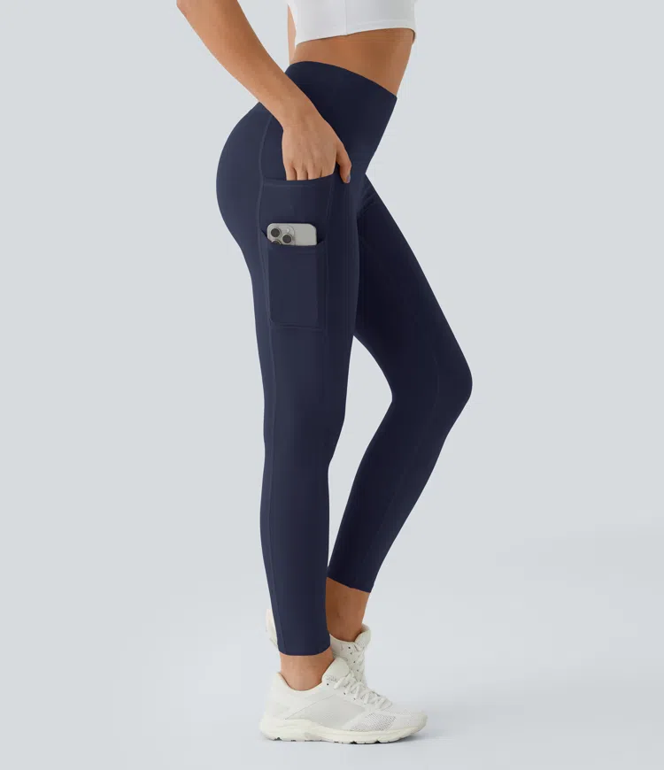 Leggings Softlyzero™ liso bolsillo doble tiro alto-UPF50+