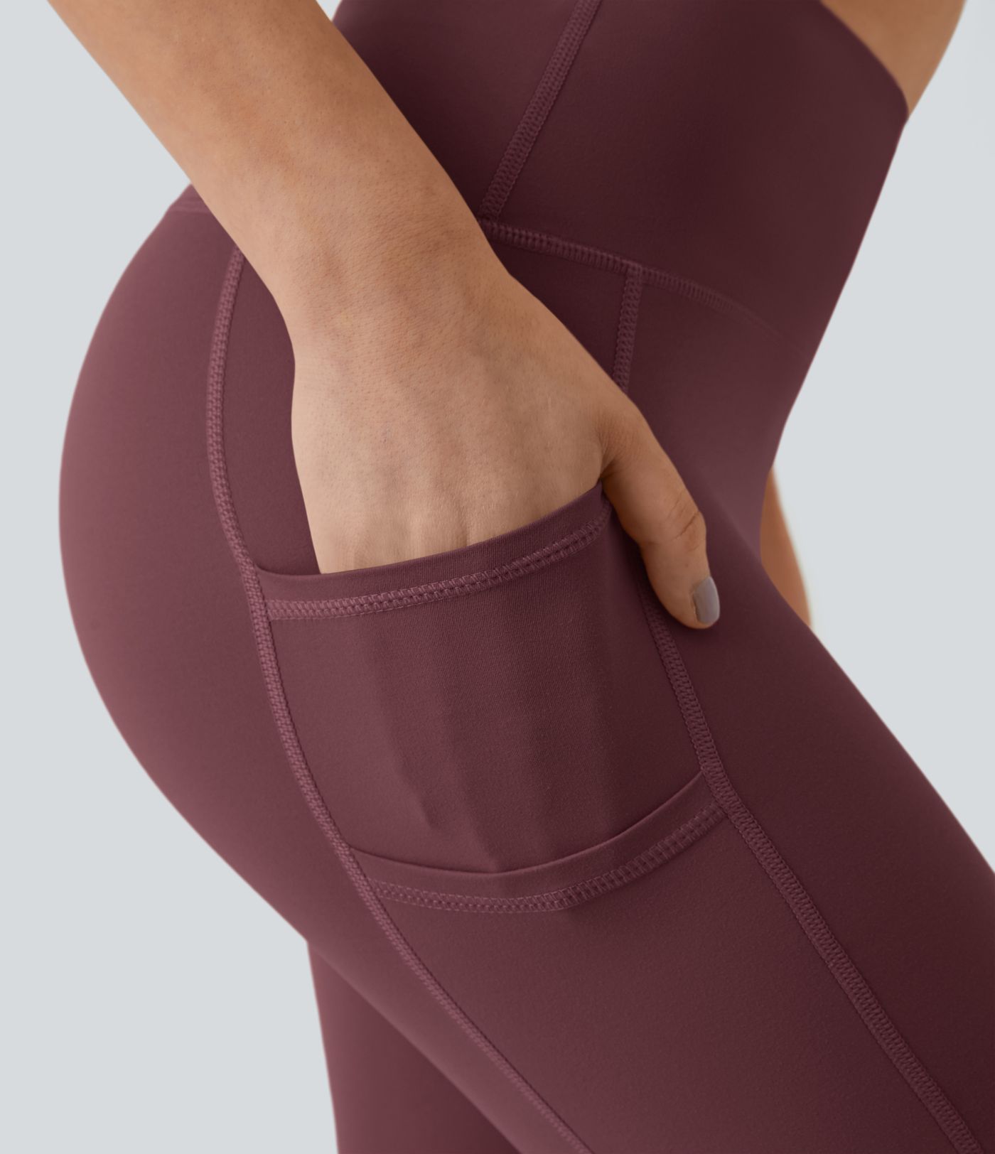 SoftlyZero™ High Waisted Double Pockets Plain Leggings-UPF50+ SoftlyZero™ High Waisted Double Pockets Plain Leggings-UPF50+