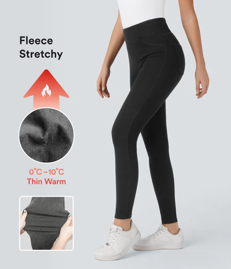 Halara Flex™ Denim Heat High Waisted Pocket Casual Leggings