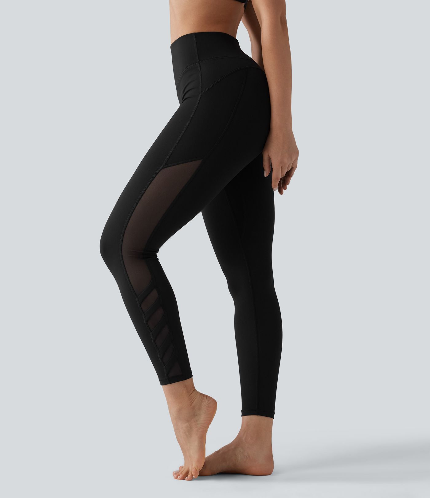 Halara UltraSculpt™ High Waisted Tummy Control Contrast Mesh Yoga 7/8 Leggings with Pocket Halara UltraSculpt™ High Waisted Tummy Control Contrast Mesh Yoga 7/8 Leggings with Pocket
