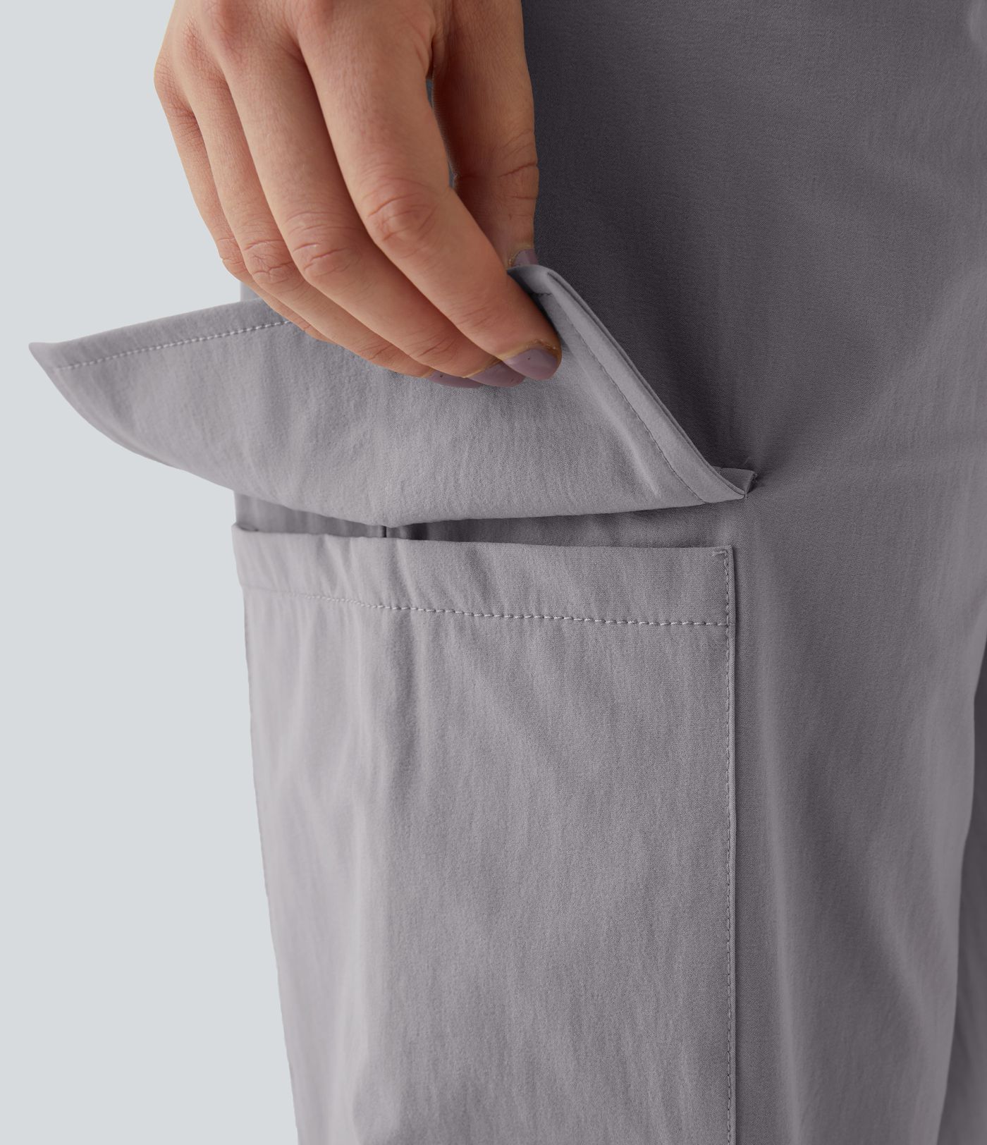 Joggers cargo bolsillo lateral cordón tiro medio