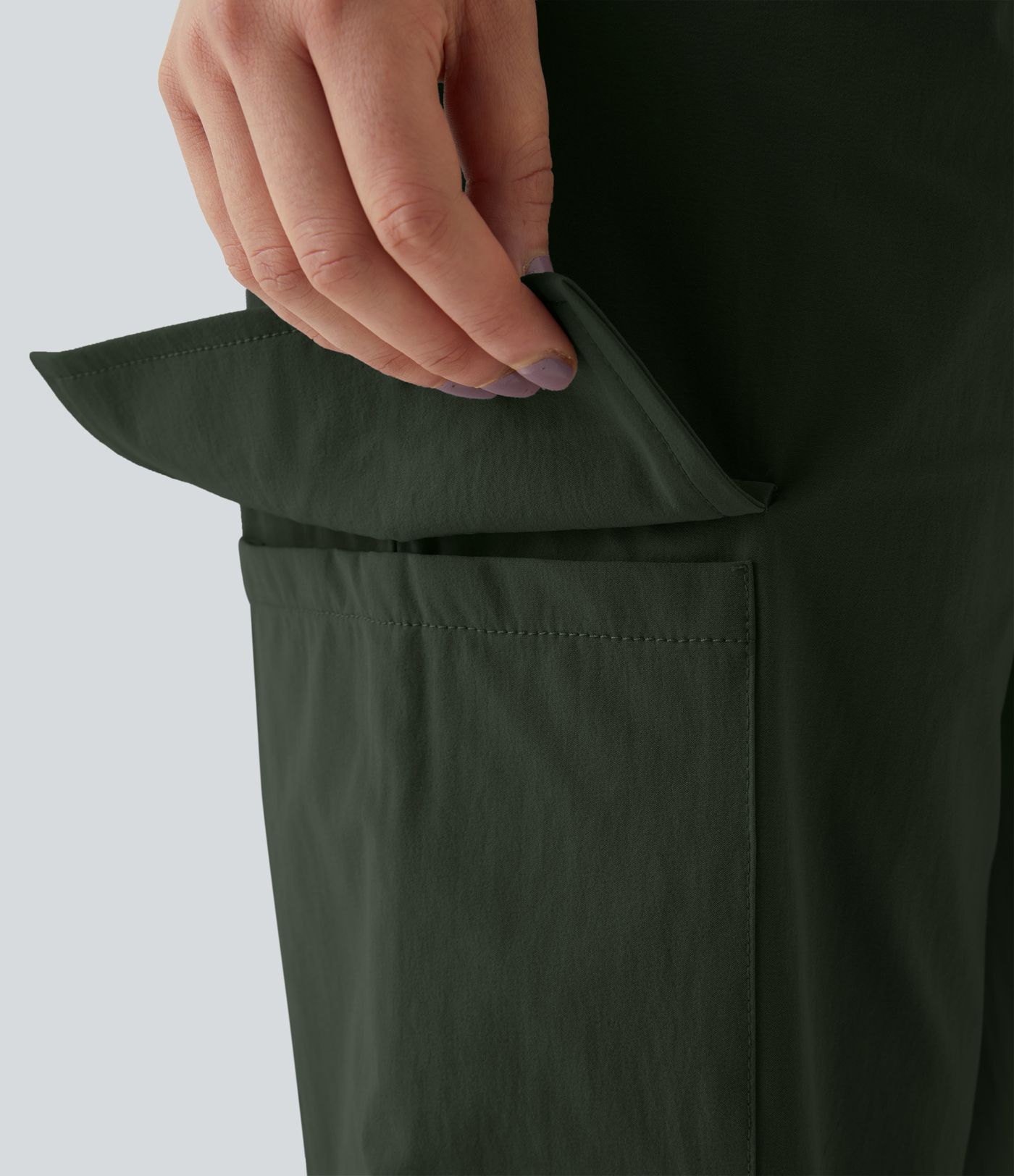 Mid Rise Drawstring Side Pocket Casual Cargo Joggers