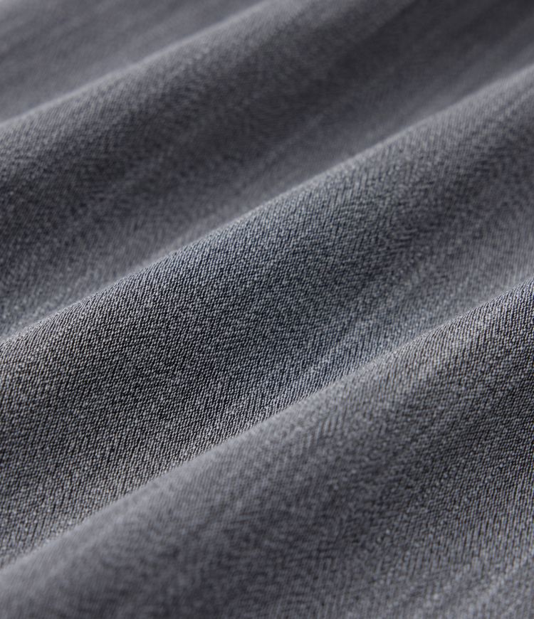 Pantalon baggy casual plissé asymétrique taille mi-haute, aspect lin, avec poches